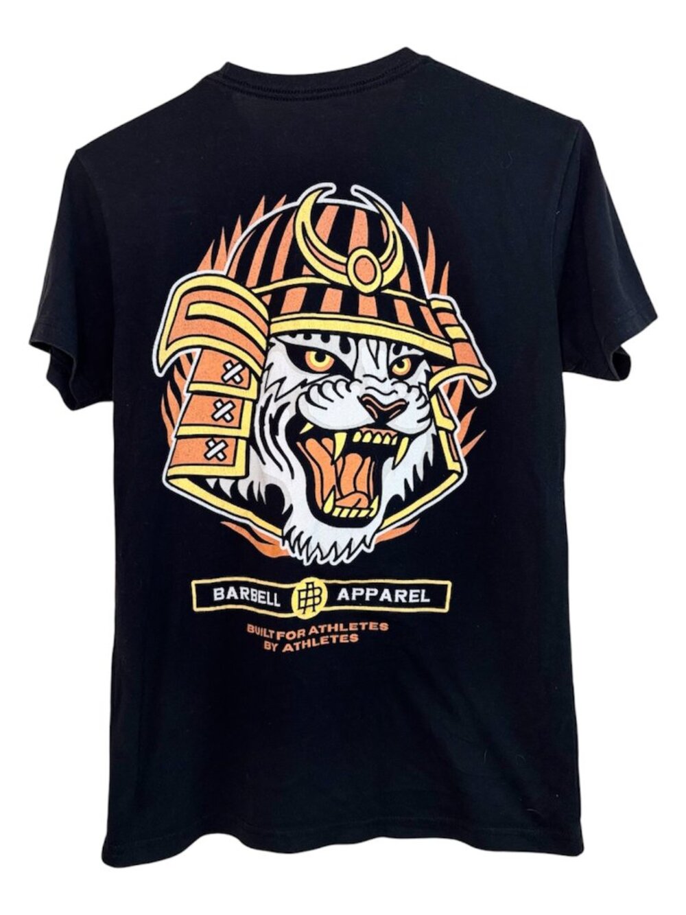 Barbell Apparel Men's Tiger Samurai Gym Graphic Tee,  Size S